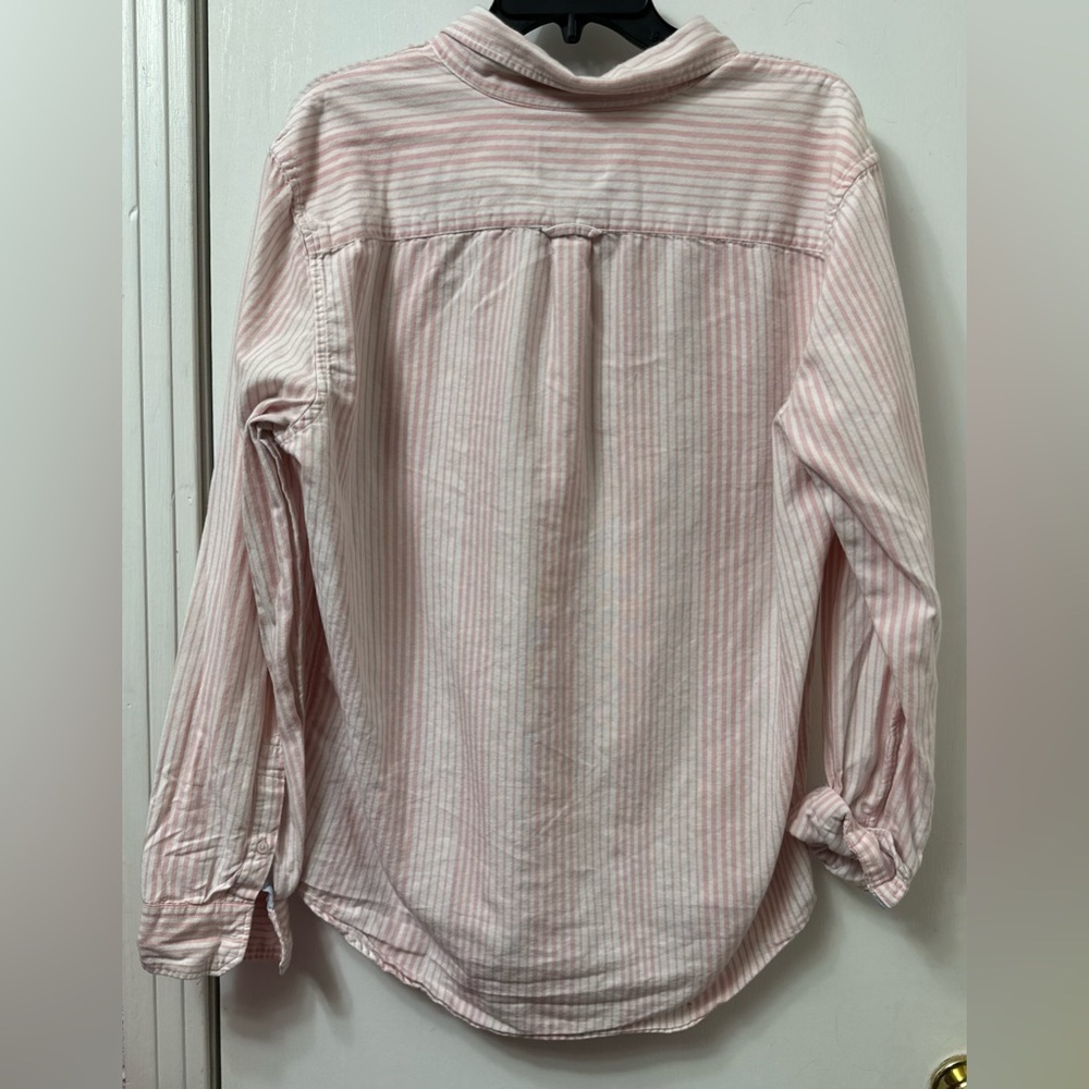 American Eagle Outfitters Light Pink Striped Button Down Shirt - Picture 2 of 2